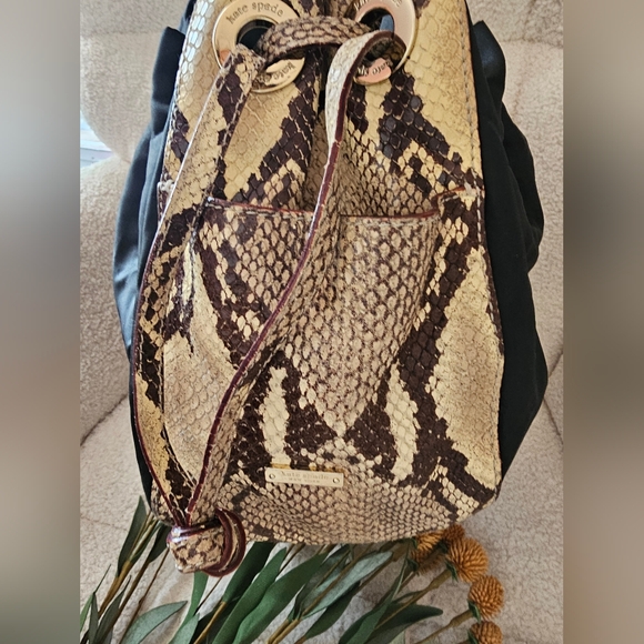 Kate Spade Rare Snake Skin Hobo Drawstring Bag - Picture 6 of 16